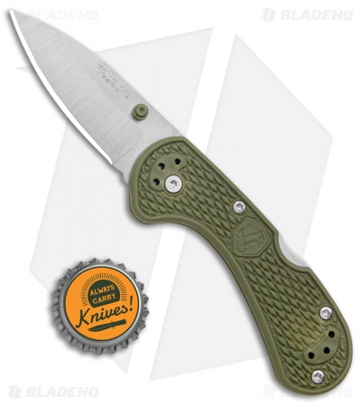 Condor Cadejo Drop Point Folding Knife OD Green Polymer (2.6" Satin)