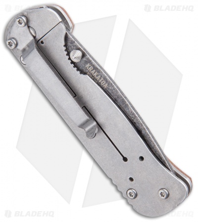 Condor Krakatoa Frame Lock Knife Desert Tan Micarta (3.5" Natural)