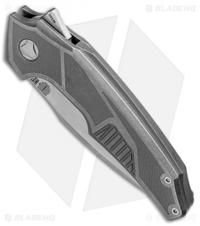 Custom Knife Factory Tashi Bharucha Muscle Flipper Knife (3.9" Hand Satin)