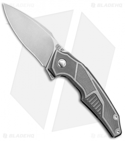 Custom Knife Factory Tashi Bharucha Muscle Flipper Knife (3.9" Stonewash)