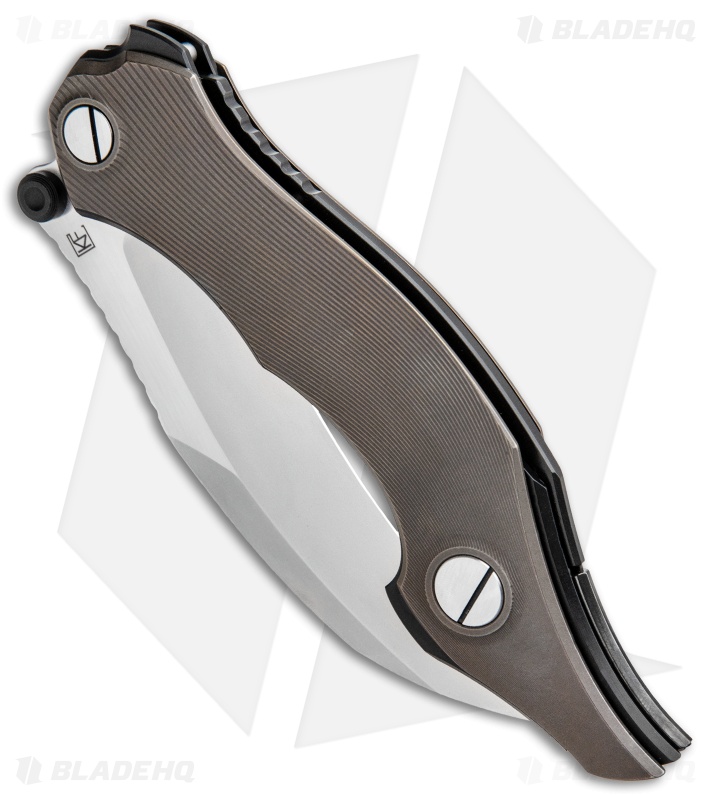 Custom Knife Factory Krokar Tail-Lock Karambit Knife Ti (4.75" Satin)