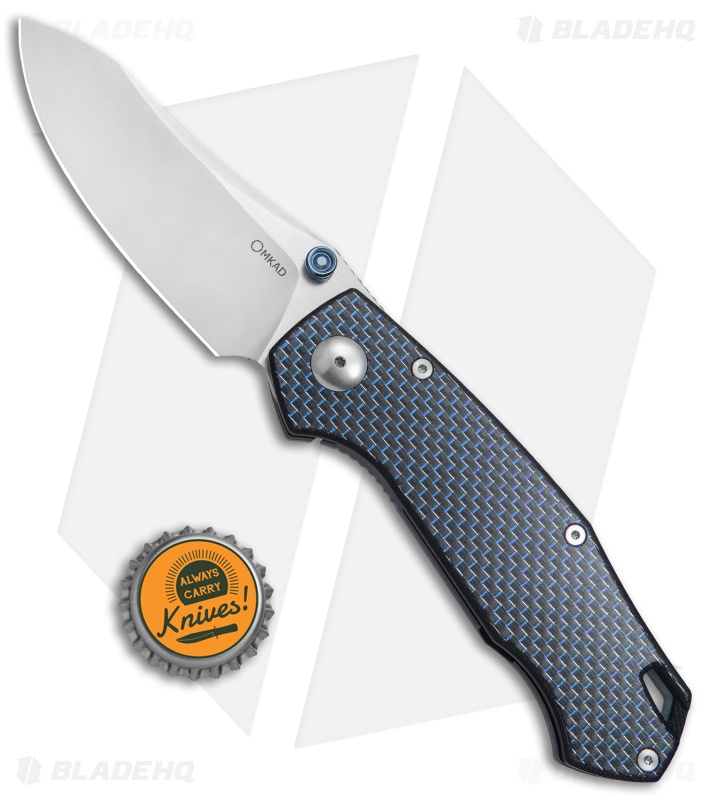 Custom Knife Factory Malyshev Farko CF Knife Blue G-10 (3.5" Satin)