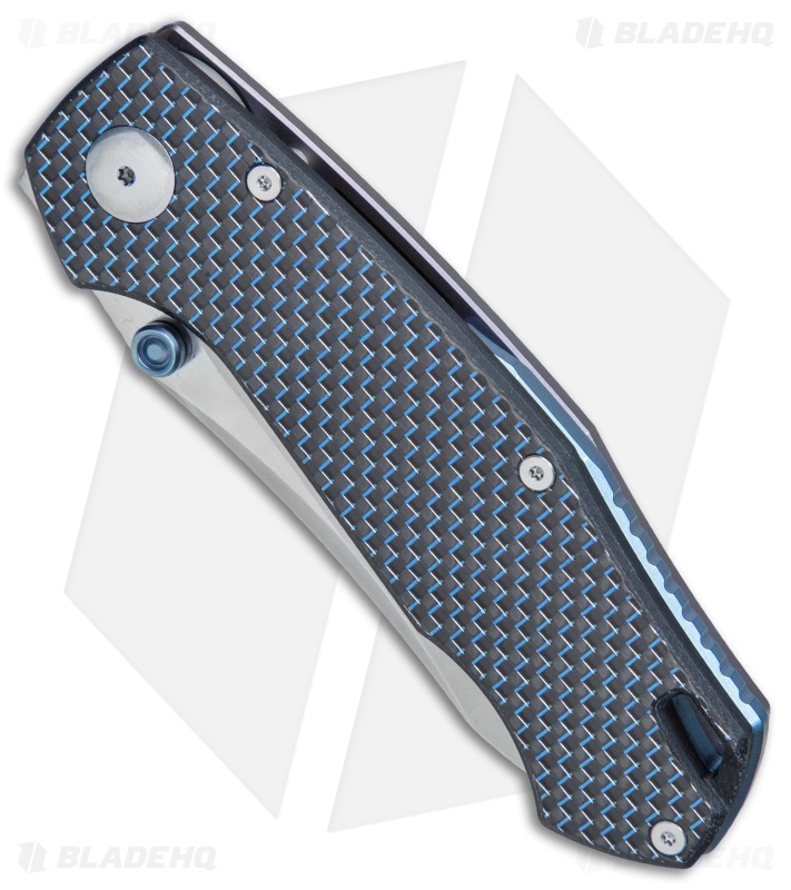 Custom Knife Factory Malyshev Farko CF Knife Blue G-10 (3.5" Satin)