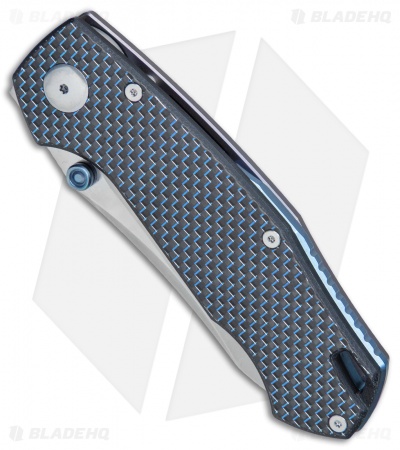 Custom Knife Factory Malyshev Farko CF Knife Blue G-10 (3.5" Satin)