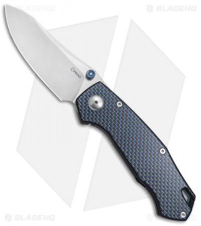 Custom Knife Factory Malyshev Farko CF Knife Blue G-10 (3.5" Satin)