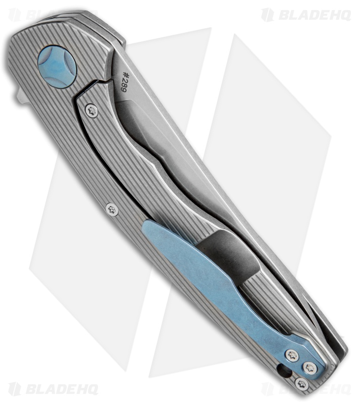 Custom Knife Factory S.S.E. Frame Lock Knife Titanium (3.75" Stonewash)