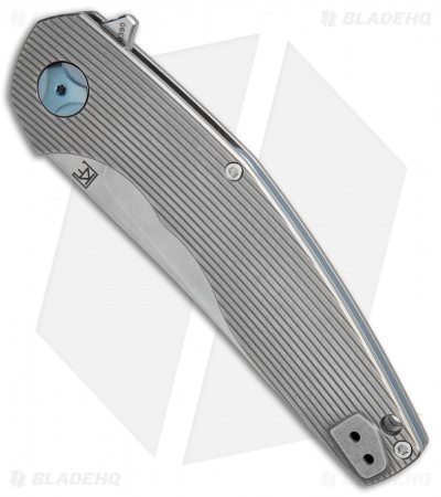 Custom Knife Factory S.S.E. Frame Lock Knife Titanium (3.75" Stonewash)
