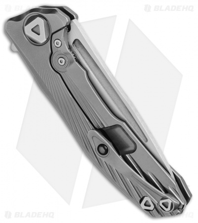 Venom: New Concept Frame Lock Knife Gray Ti (3.8" Satin)