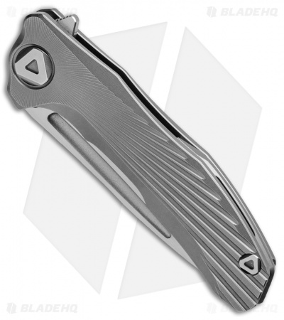 Venom: New Concept Frame Lock Knife Gray Ti (3.8" Satin)