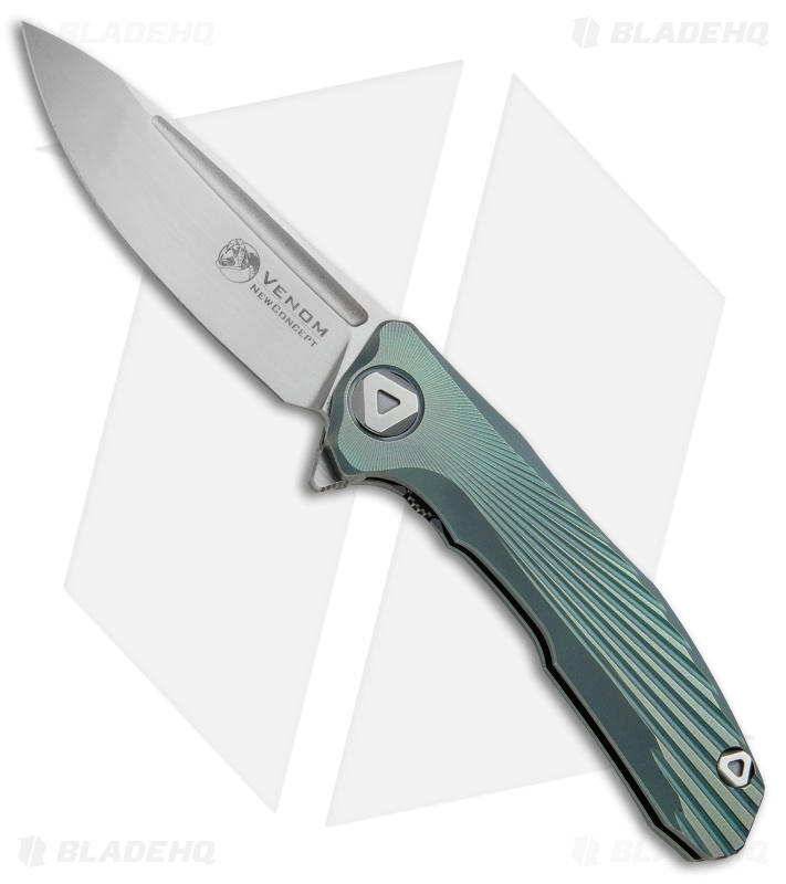 Venom: New Concept Frame Lock Knife Green Ti (3.8