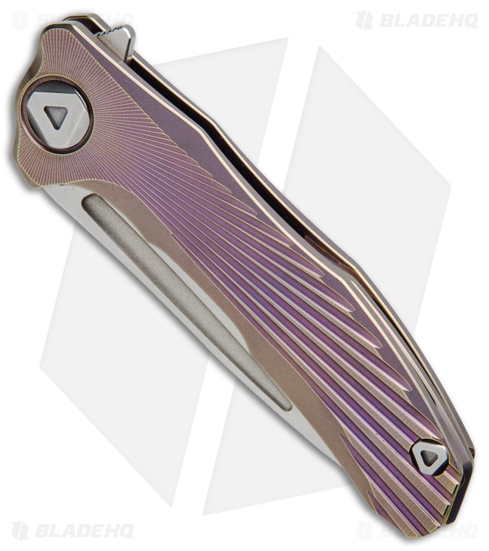 Venom: New Concept Frame Lock Knife Violet Ti (3.8" Satin)