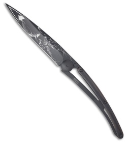 Deejo Deer Tattoo 37g Ultra-Light Knife Grenadill (3.75" Black)