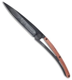 Deejo Galleon Tattoo 37g Ultra-Light Knife Rosewood (3.75" Black)