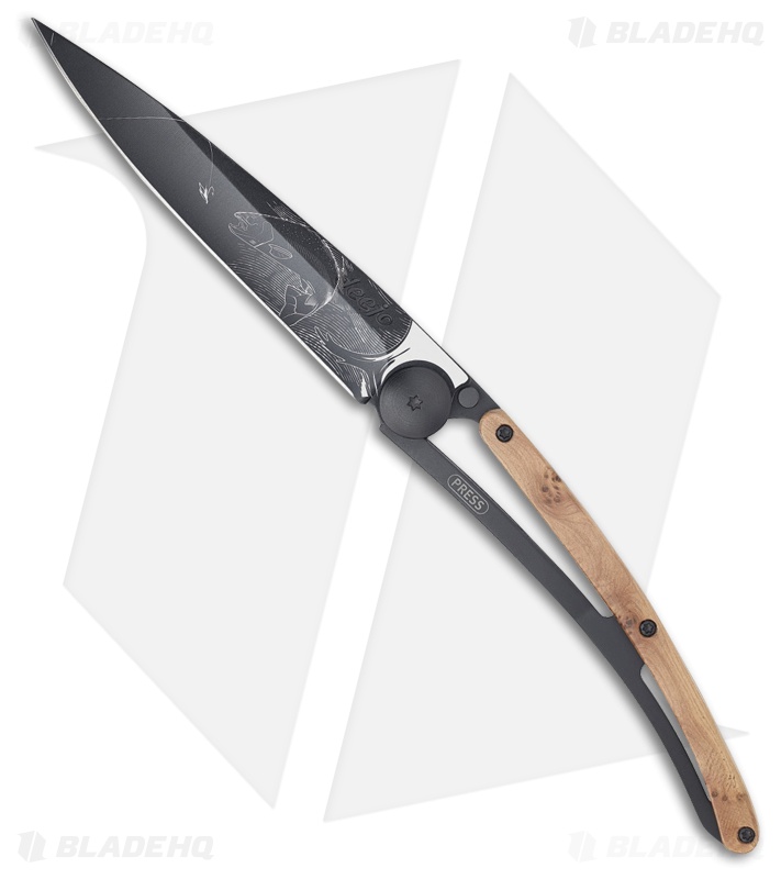 Deejo Trout Tattoo 37g Ultra-Light Knife Juniper (3.75" Black)