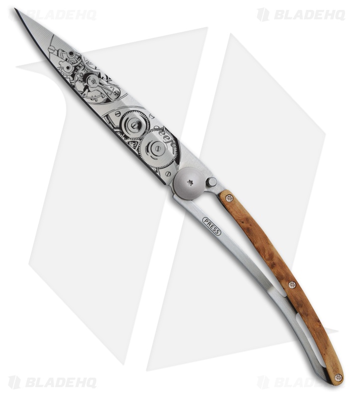 Deejo Watch Tattoo 37g Ultra-Light Knife Juniper (3.75" Matte)