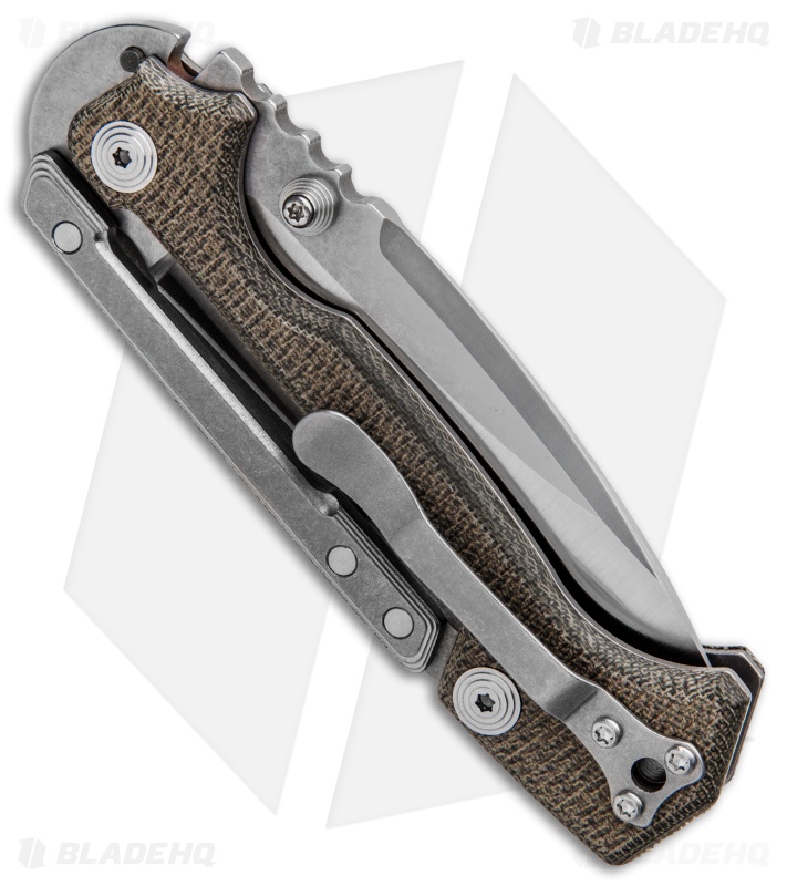 Demko Knives AD15MG Scorpion Lock Knife Green Micarta