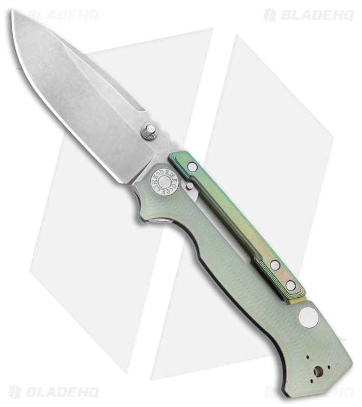 Demko Knives AD-15MG Scorpion Lock Knife Jade G-10/Ano (3.75" SW)