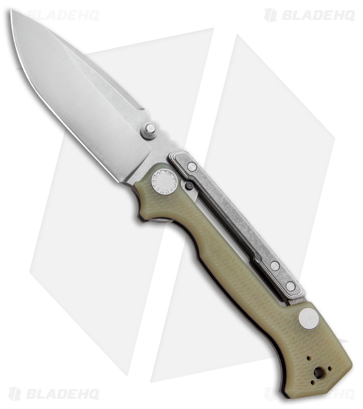 Demko Knives AD-15MG Scorpion Lock Knife Natural G-10 (3.75" Satin)