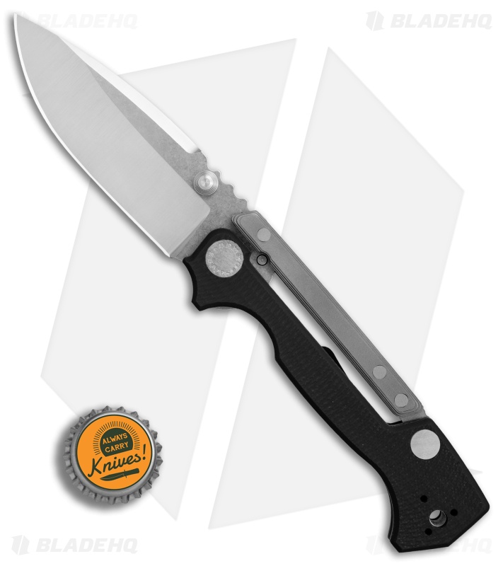 Demko Knives AD-15MG Scorpion Lock Knife Black G-10 (3.75