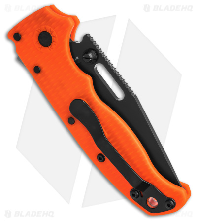 Demko Knives AD20.5 Clip Point Shark-Lock Knife Orange Grivory (3" Black)