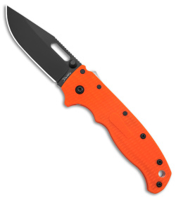 Demko Knives AD20.5 Clip Point Shark-Lock Knife Orange Grivory (3" Black)