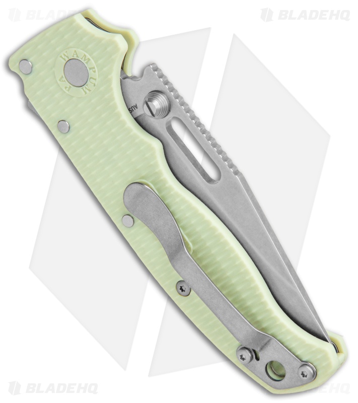 Demko Knives AD20.5 Clip Point Shark-Lock Knife Exclusive Jade Grivory (3.2" Bk)