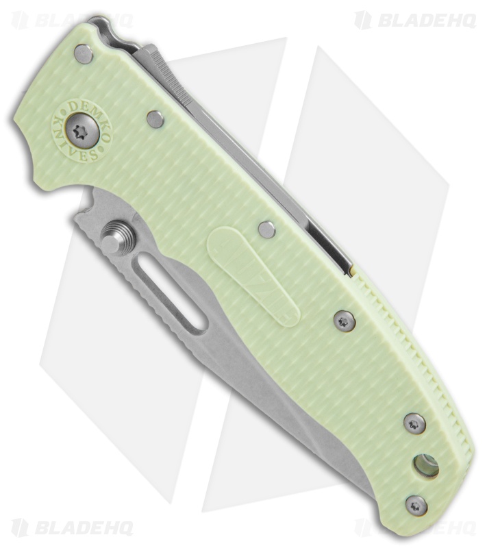 Demko Knives AD20.5 Clip Point Shark-Lock Knife Exclusive Jade Grivory (3.2" Bk)