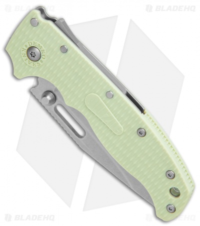 Demko Knives AD20.5 Clip Point Shark-Lock Knife Exclusive Jade Grivory (3.2" Bk)