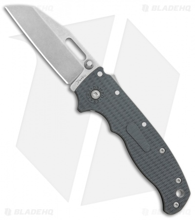 Demko Knives AD20.5 Shark Foot Shark-Lock Knife Gray Grivory (3" Stonewash)