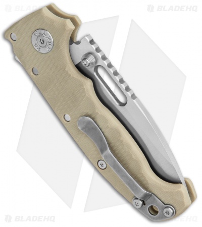Demko Knives Custom AD20 Shark-Lock Knife Tan G-10 (3.6" Satin)