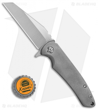 Desert Blade Works Abrams Custom Frame Lock Knife Titanium (3.25" Satin)