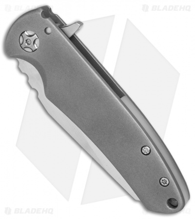 Desert Blade Works Abrams Custom Frame Lock Knife Titanium (3.25" Satin)