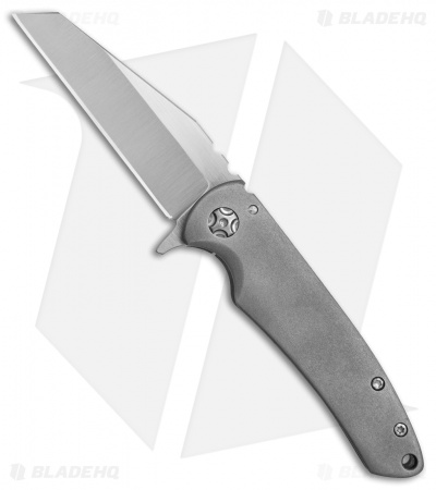 Desert Blade Works Abrams Custom Frame Lock Knife Titanium (3.25" Satin)
