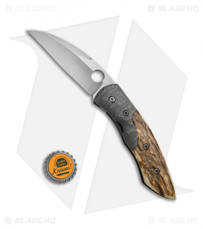 Deviant Blades Freestyle Frame Lock Knife Mammoth Ivory (3.375" Satin)