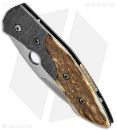 Deviant Blades Freestyle Frame Lock Knife Mammoth Ivory (3.375" Satin)