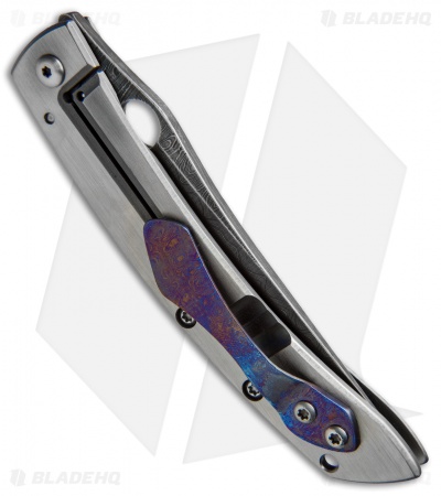 Deviant Blades Noname Frame Lock Knife Mammoth (4.625" Damascus)