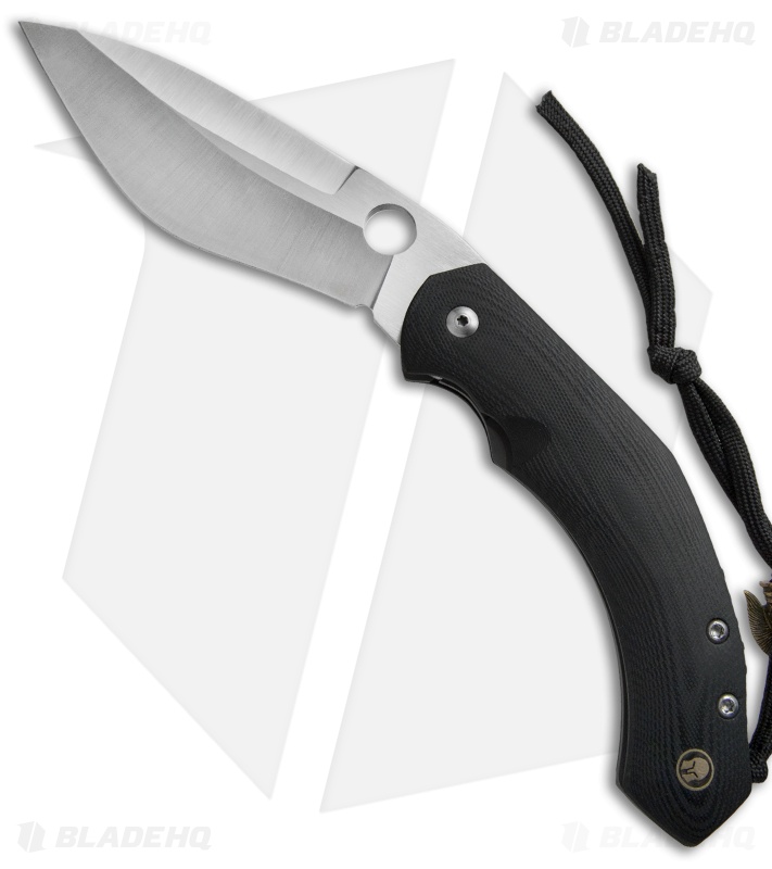 Deviant Blades Pearl Liner Lock Knife Black G-10 (4.25" Satin)