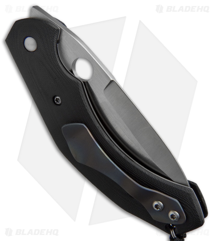 Deviant Blades Pearl Liner Lock Knife Black G-10 (4.25" Satin)