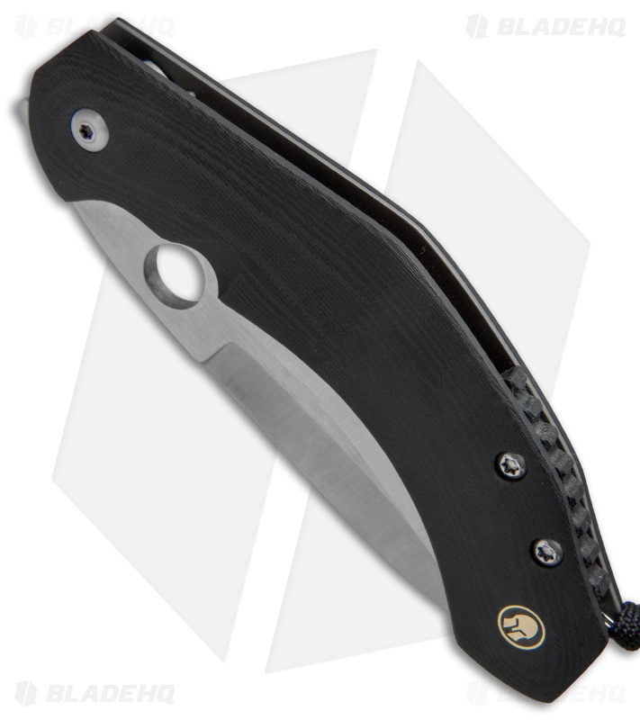 Deviant Blades Pearl Liner Lock Knife Black G-10 (4.25" Satin)