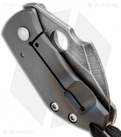 Deviant Blades Sheeple Frame Lock Knife Mammoth/Titanium (2" Damasteel)
