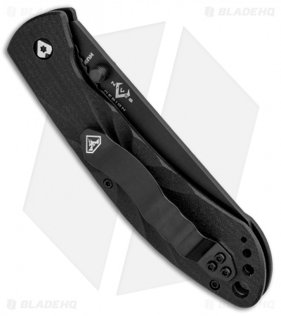 DoubleStar Brimstone Liner Lock Folding Knife Black (3.5" Black)