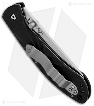 DoubleStar Brimstone Liner Lock Folding Knife Black (3.5" Satin)