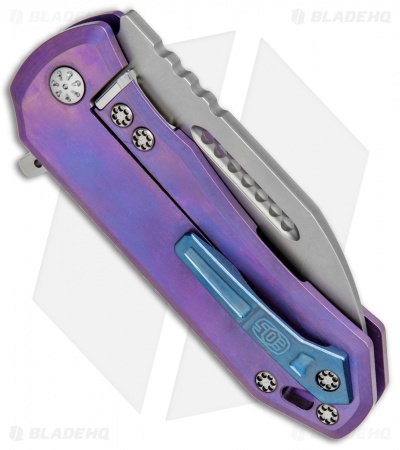 EOS Orca-S Frame Lock Knife Purple Titanium (3
