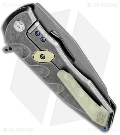 EOS Squid Frame Lock Flipper Knife Titanium (3.625" Bead Blast)