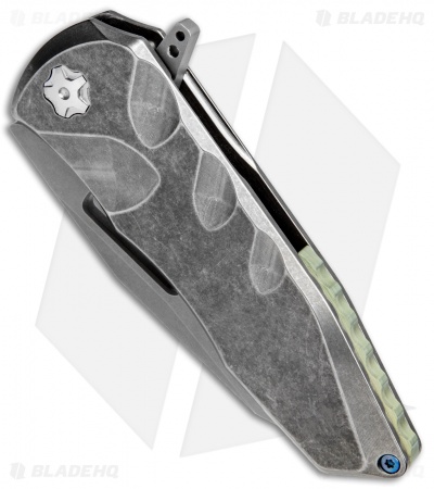 EOS Squid Frame Lock Flipper Knife Titanium (3.625" Bead Blast)