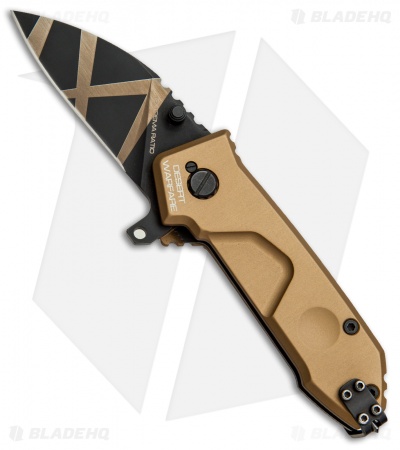 Extrema Ratio Desert Warfare MF0 Liner Lock Knife (2.75" Black) *Collection*