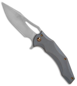 Ferrum Forge Gavko Spinner Flipper Knife CA Contoured Ti (3.5" Stonewash)