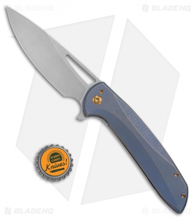 Ferrum Forge Stinger XL Frame Lock Knife Contours California (4" Stonewash)