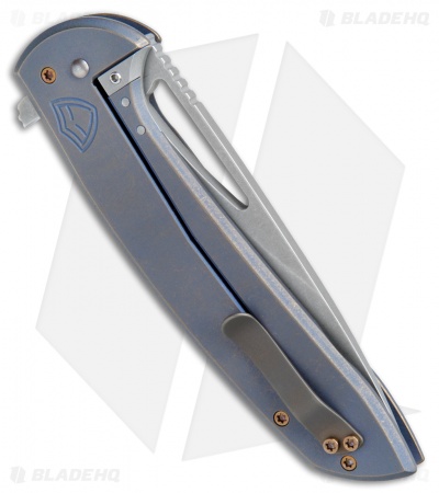 Ferrum Forge Stinger XL Frame Lock Knife Contours California (4" Stonewash)