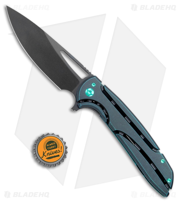 Ferrum Forge Stinger XL Knife Suspended Animation Viridian Dark